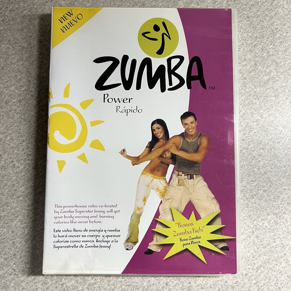 ZUMBA - POWER WORKOUT DVD, CALORIE‎ BURNING LATIN RHYTHMS, TOTAL-BODY MOVES